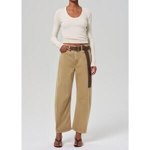 Citizens Of Humanity Tan Straight Leg Jeans
